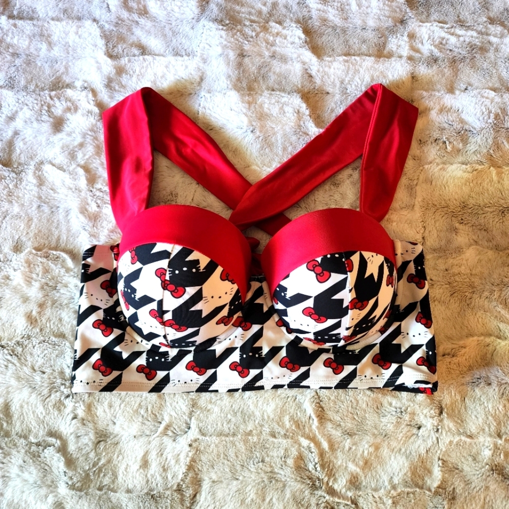 Hello Kitty Sanrio Torrid Swim Bikini Top - Torrid Sz 1